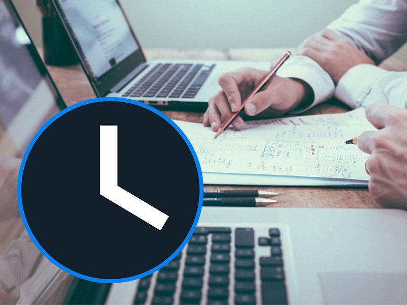 Autotimer stoppt effektive Arbeitszeit an einem Projekt
