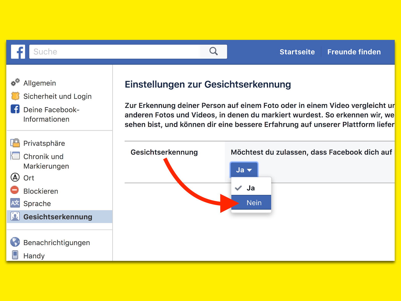 Facebook: Keine Gesichter erkennen