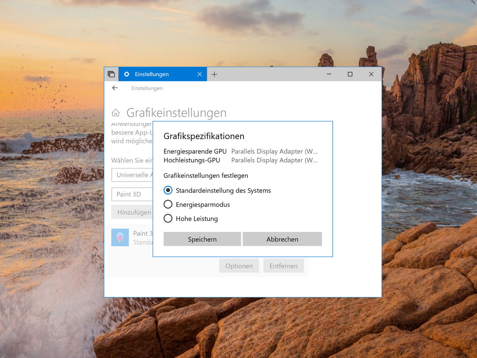 Grafik von Windows-Apps anpassen