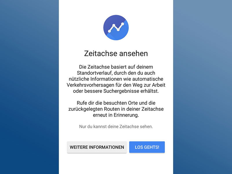 Besuchte Orte in der Google Maps Zeitachse einsehen