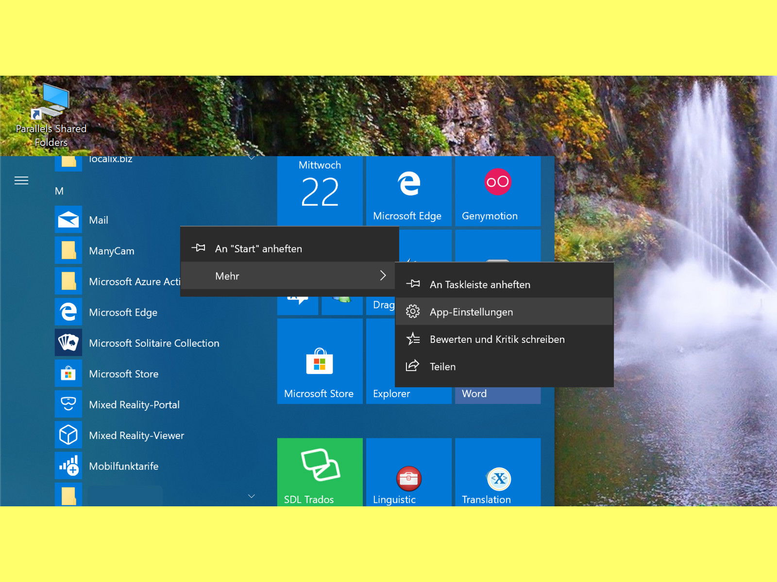Windows 10-Apps sofort beenden