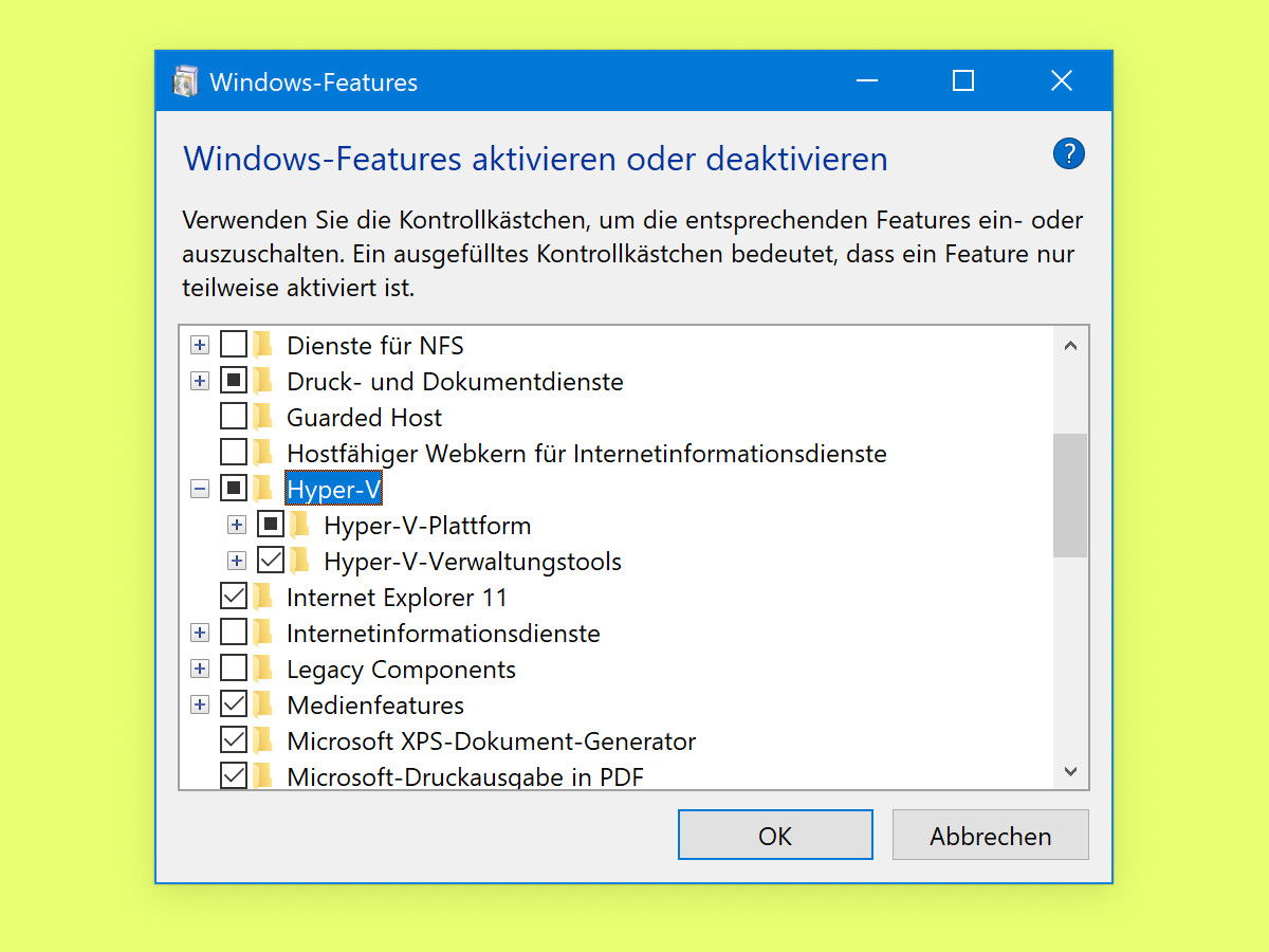 Hyper-V einrichten