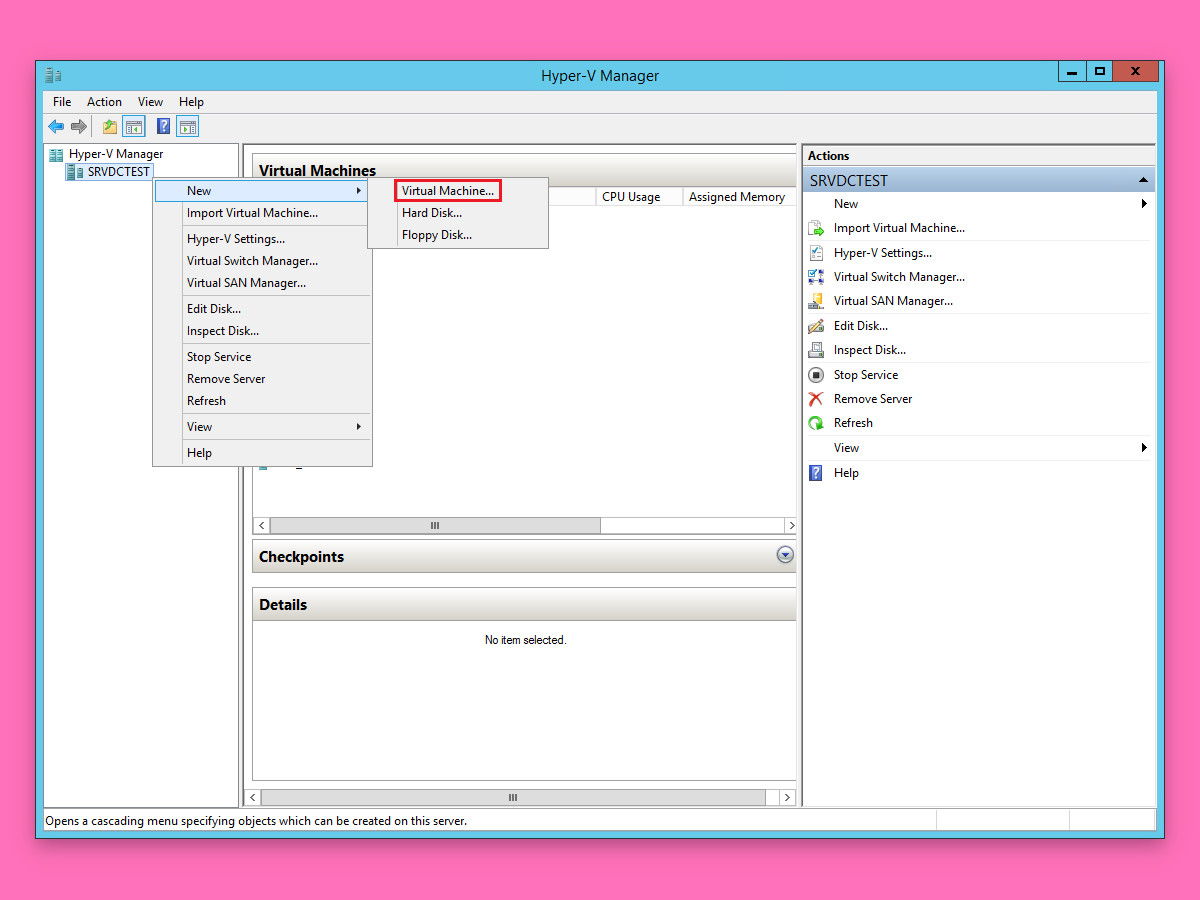 Virtuellen PC mit Hyper-V aufsetzen