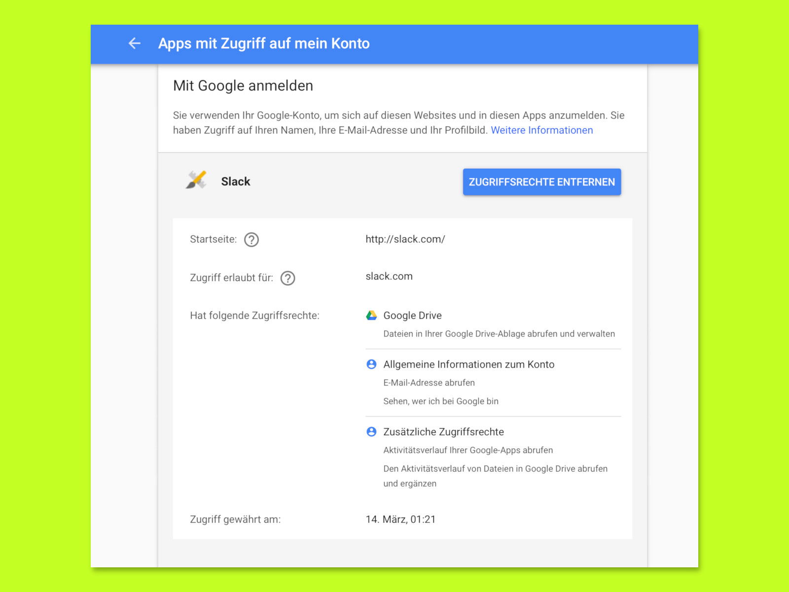Apps nicht bei Gmail mitlesen lassen
