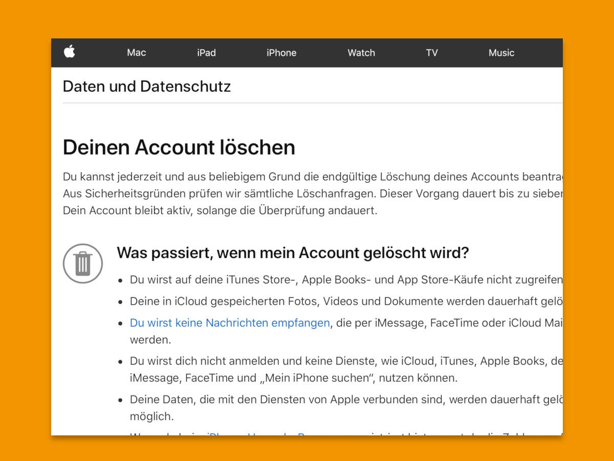 Apple-ID löschen