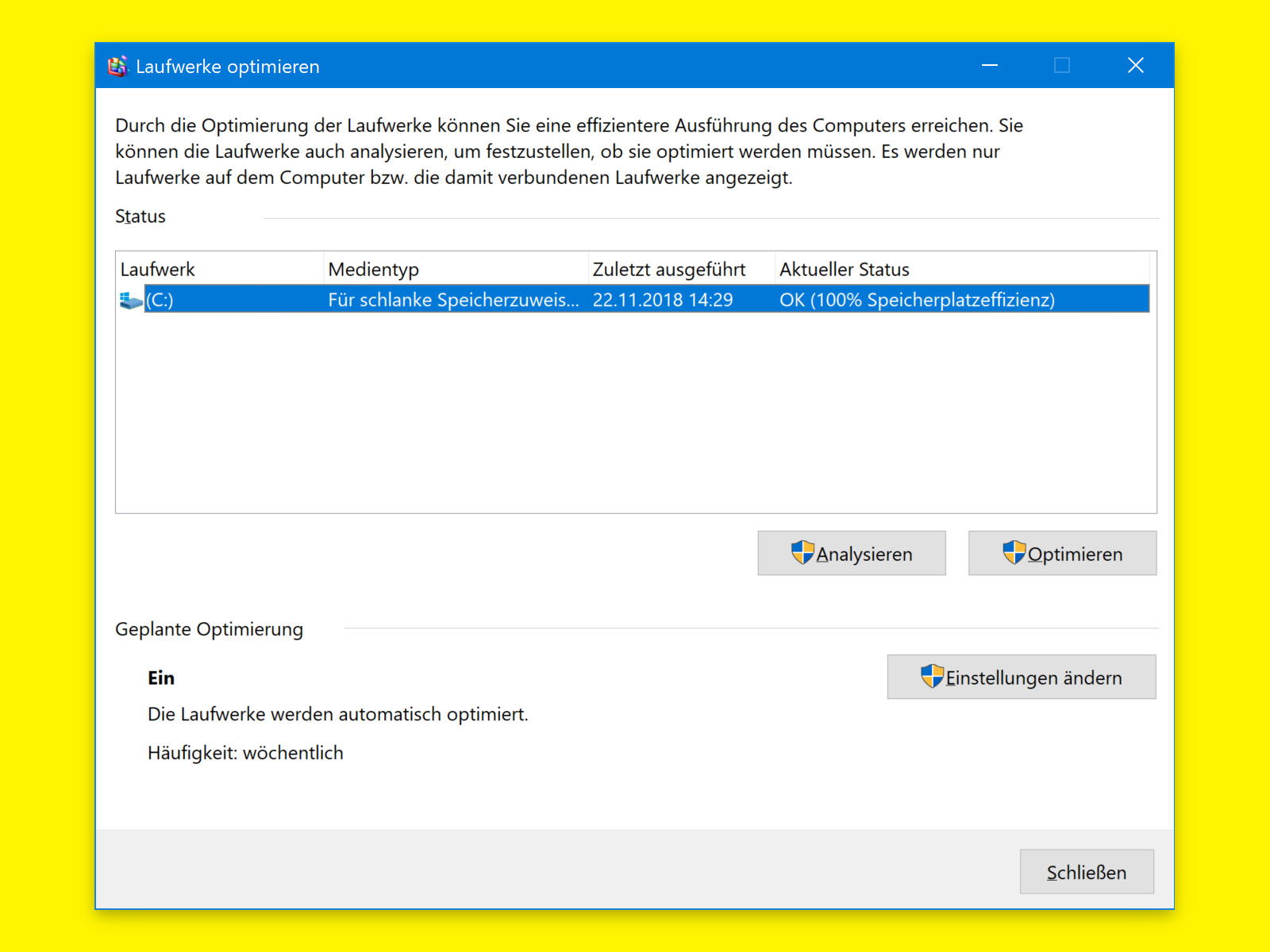 TRIM: SSDs in Windows beschleunigen