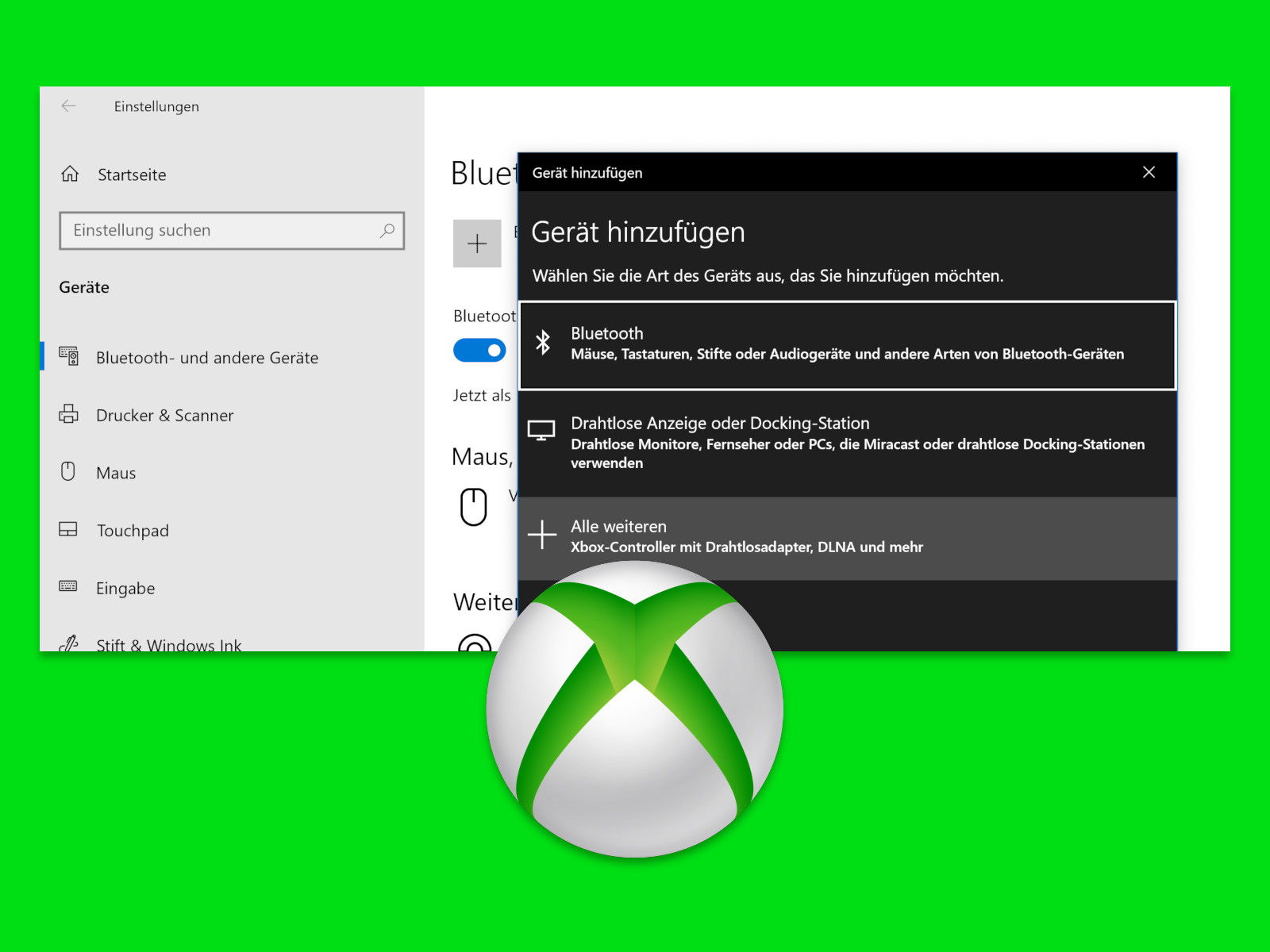 Xbox-Controller mit Windows-PC