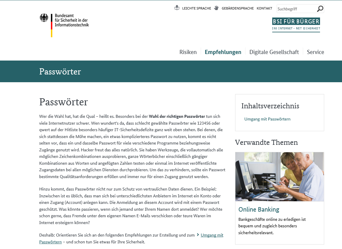 Das sichere Passwort: Wenige Schritte zu mehr Sicherheit