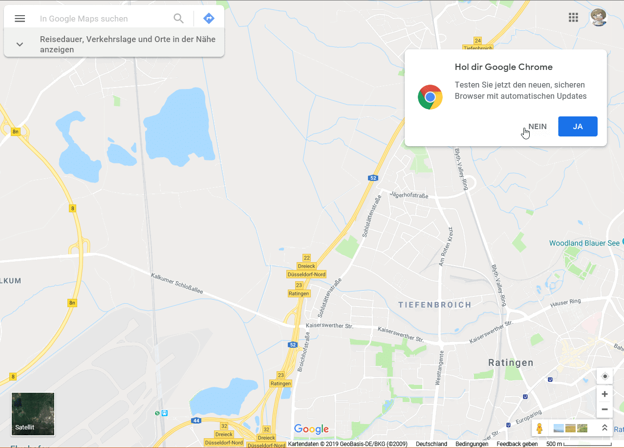 Offline-Navigation mit Google Maps