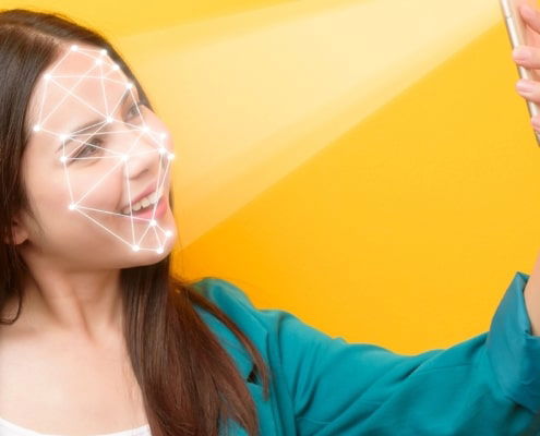 Gesichts-Scan mit dem Handy