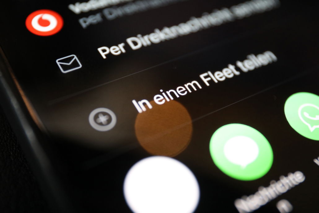 Tweets lassen sich als Fleet teilen