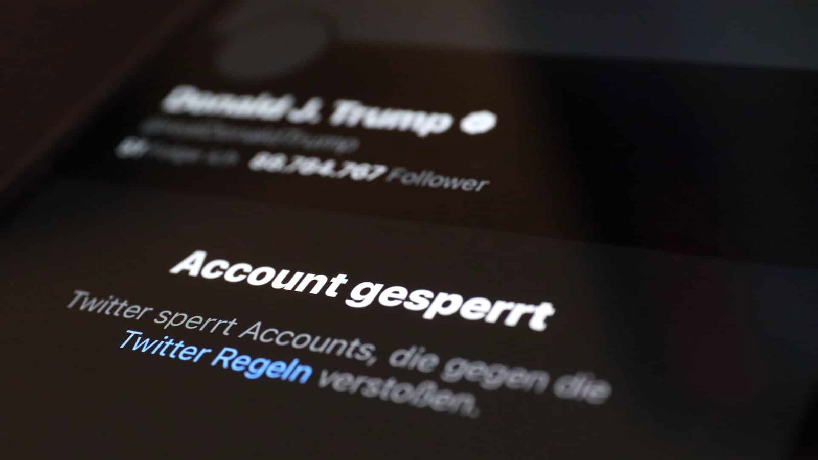 Twitter Komto von Donald Trump gesperrt