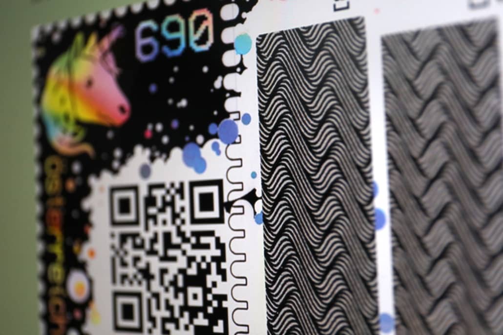 Briefmarken mit QR Code
