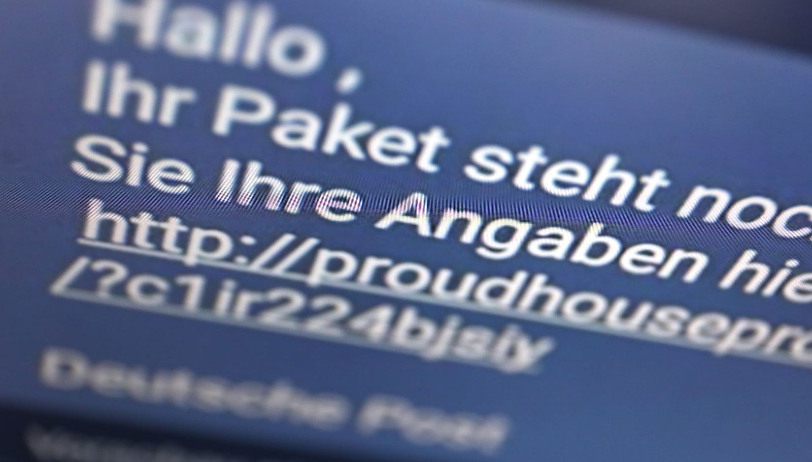 Fake-SMS mit Paketbenachrichtigungen beruhen auf Facebook Leak
