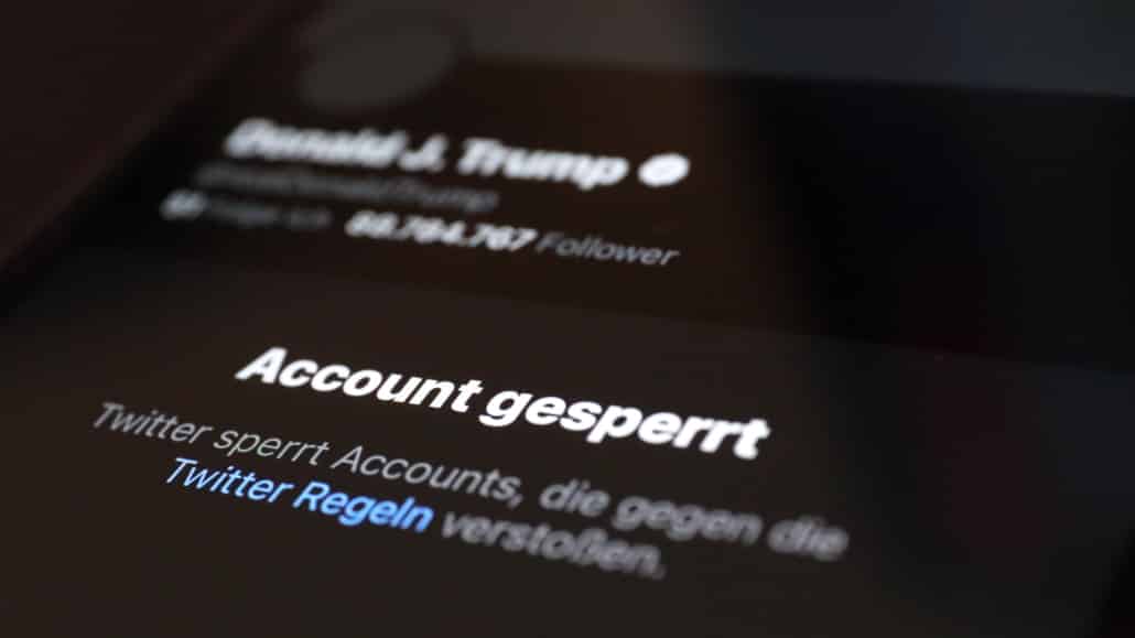 Trumps Konto ist nach wie vor gesperrt