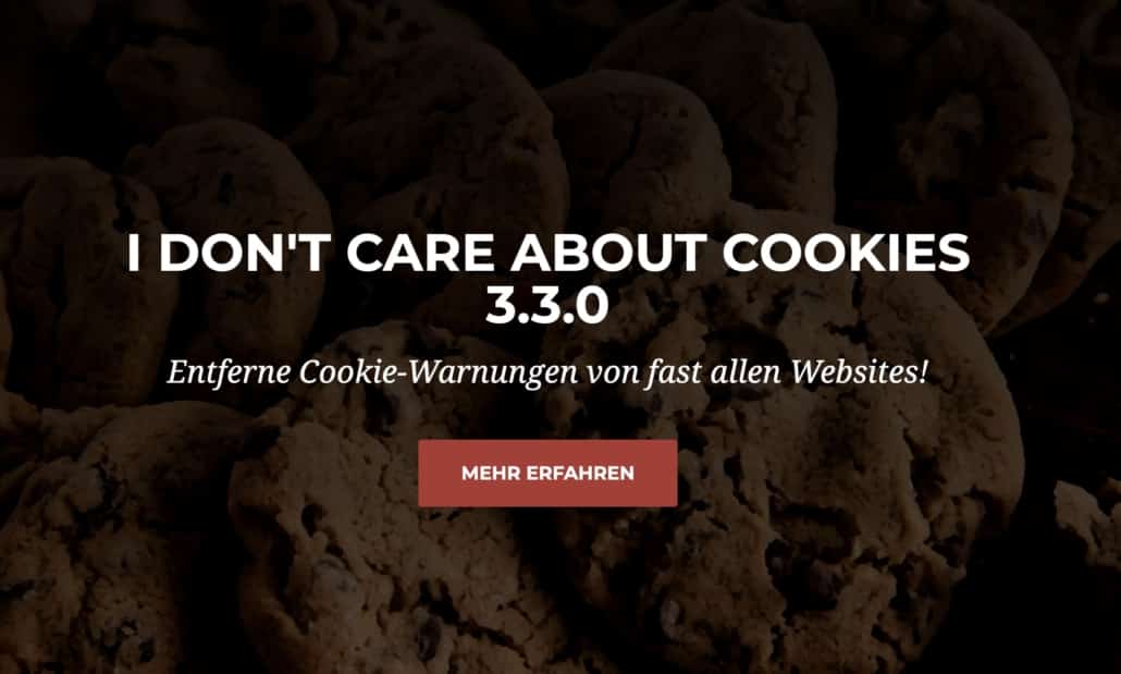Erweiterung macht Schluss mit Cookie Bannern