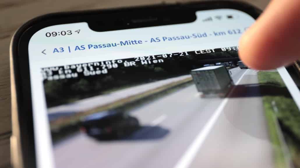 Webcams auf der Autobahn