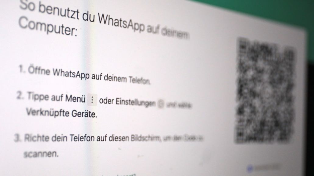 WhatsApp: Über QR Code freigeben