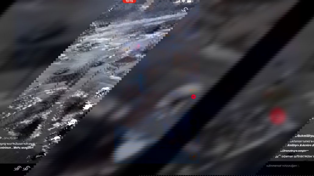 Kriegsbilder auf TikTok