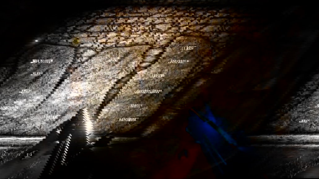 Namen der Entwickler in einem modernen Video Game