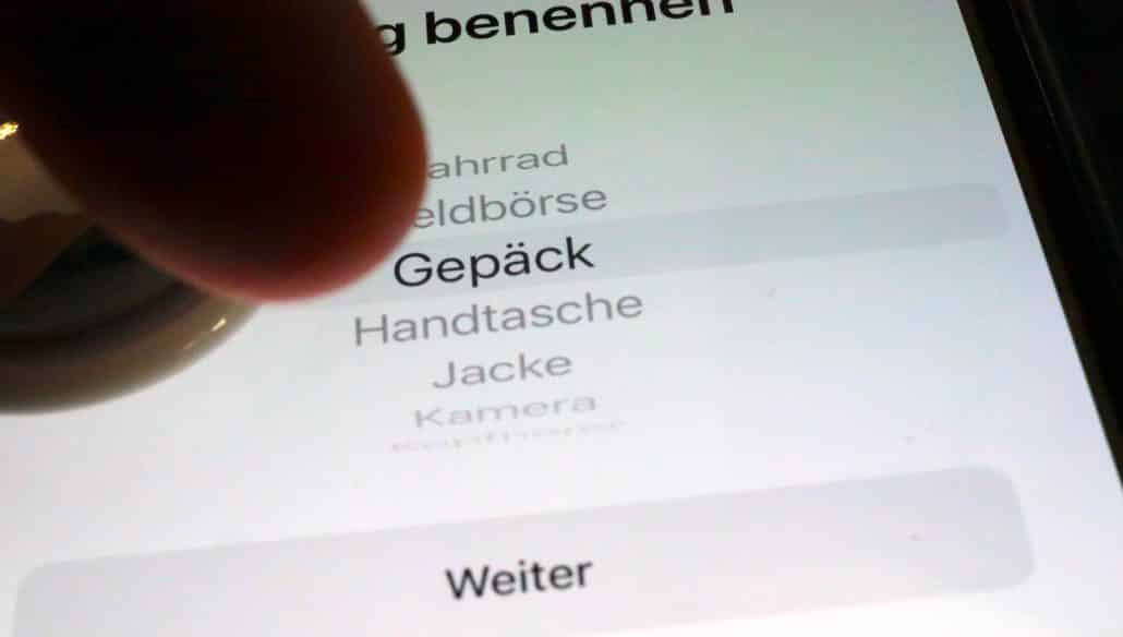 Jeder AirTag lässt sich registrieren und eindeutig benennen