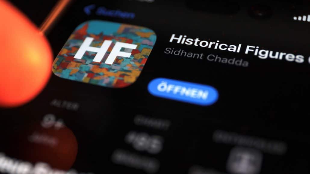 Die App Historical Figures kann kostenlos benutzt werden - doch viele Promis kosten extra