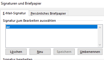 Outlook,Signatur