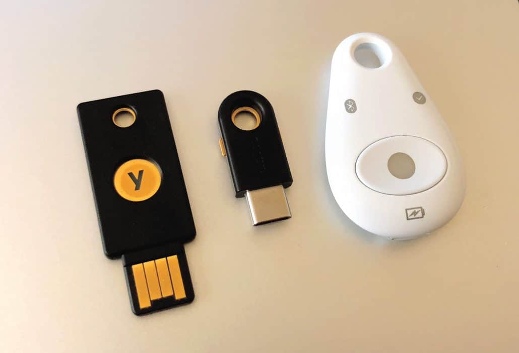 USB Key/By Tony Webster from Minneapolis, Minnesota, United States - Hardware Authentication Security Keys (Yubico Yubikey 4 and Feitian MultiPass FIDO), CC BY 2.0, https://commons.wikimedia.org/w/index.php?curid=71716914