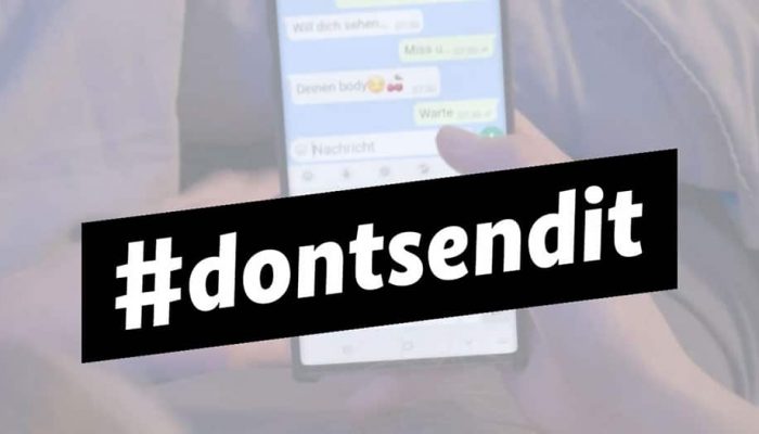 Dontsendit: Eine Kampagne des BKA will vor den Folgen vom Versand von Nudes warnen; Quelle: BKA