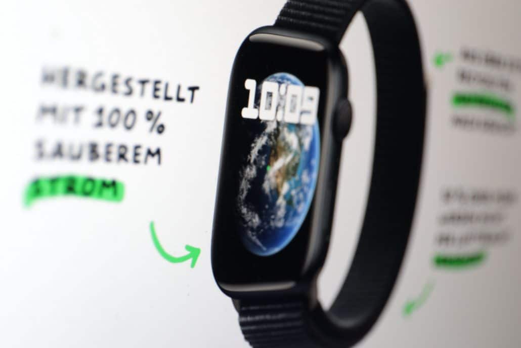 Die neue Apple Watcj ist laut Hersteller komplett klimaneutral