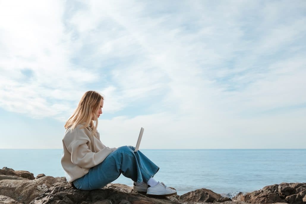 Arbeiten am Strand - es muss ja nicht immer 9-5 sein