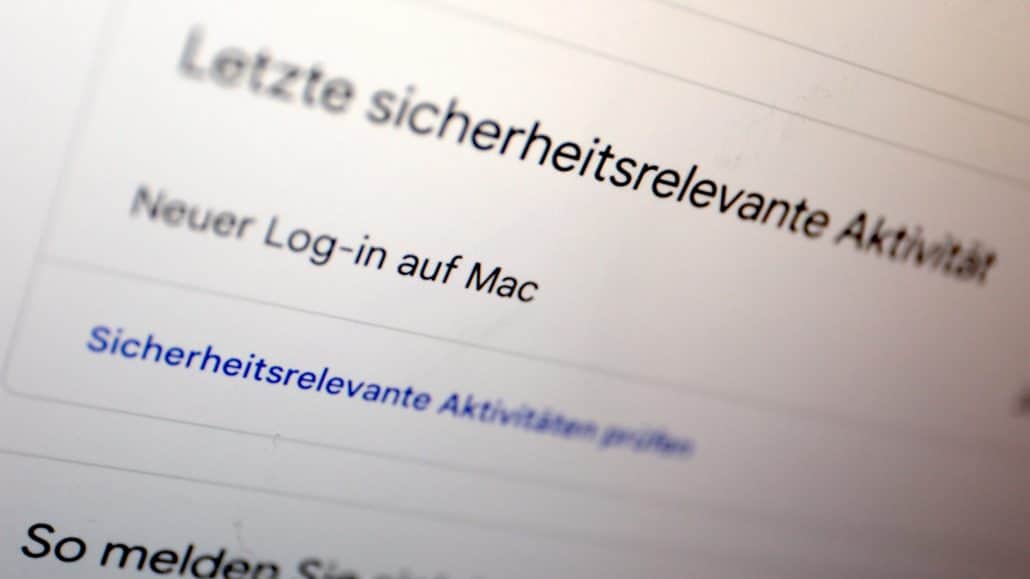 Bei Bedarf den letzten Login überprüfen