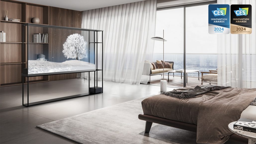 Transparente Fernseher sind ein weiterer Trend auf der CES 2024