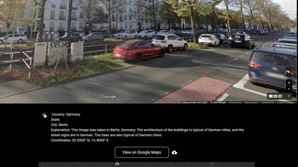 Nicht immer trift Geospy ins Schwarze