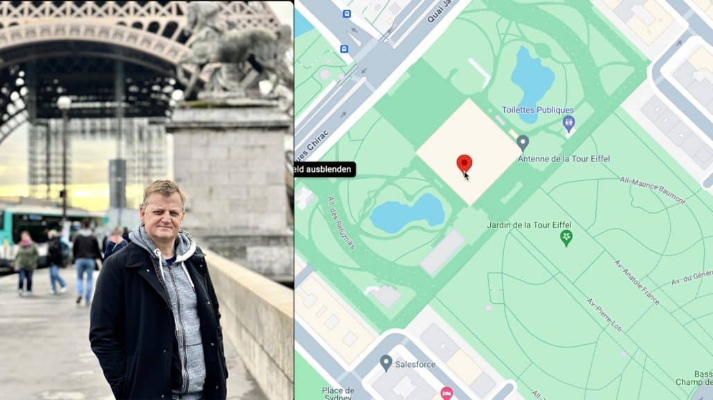 Wenn sich die KI sicher ist, gibt es auch eine Onlinekarte mit Markierung