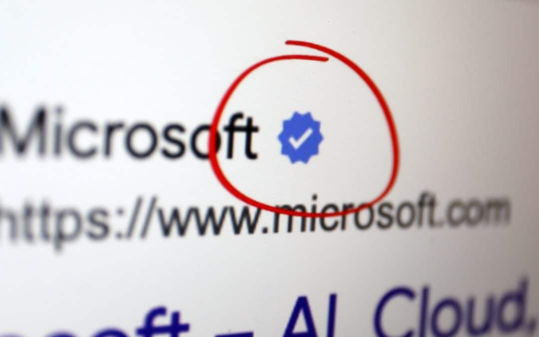 Google experimentiert mit blauem Haken
