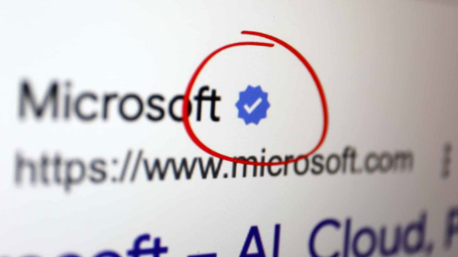 Google testet, ob sich User mit einem blauen Haken für verifizierte Webseiten besser orientieren können