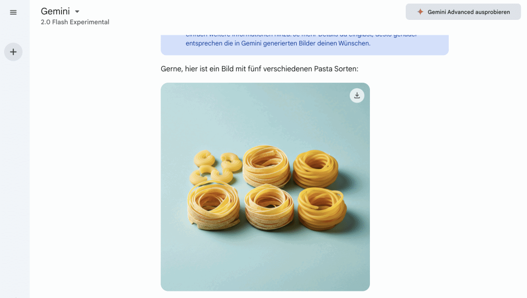 Gemini kann dank Imagen auch Bilder generieren - allerdings noch sehr eingeschränkt
