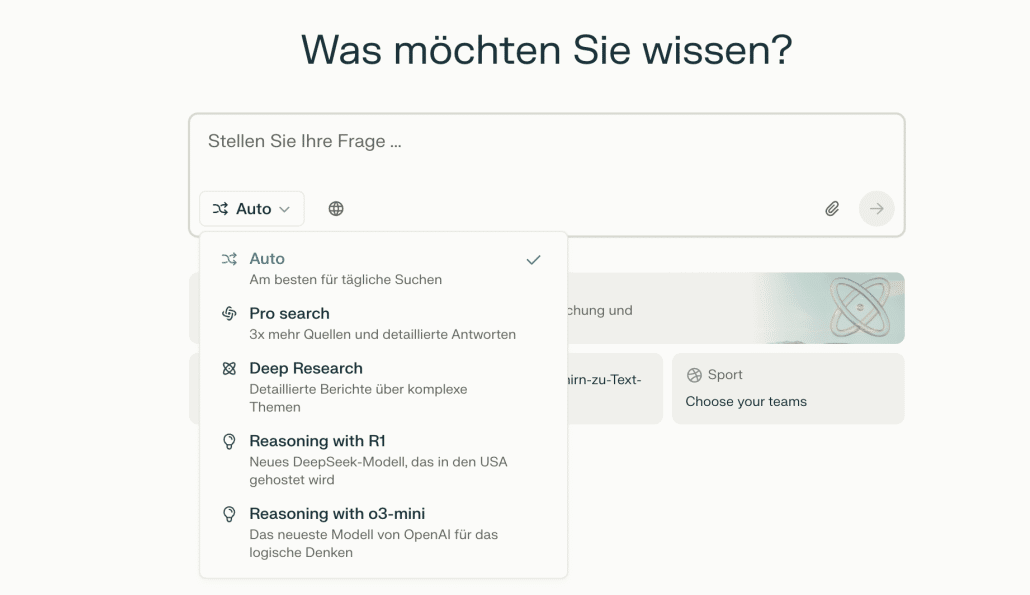 Perplexity hat jetzt R1 und Deep Research an Bord