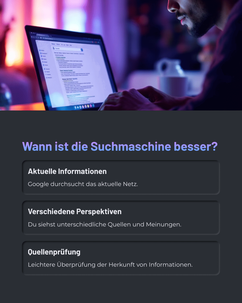 KI oder Suchmaschine?