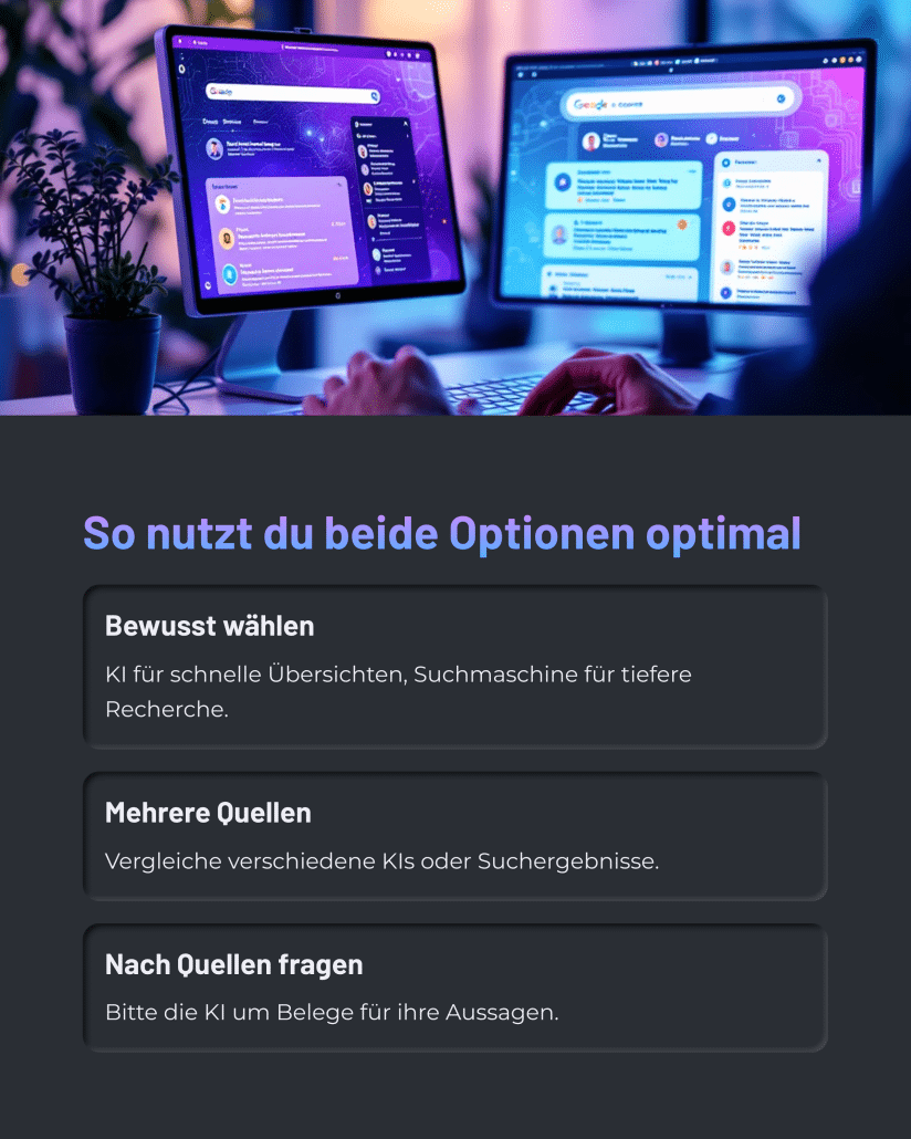 9 so nutzt du beide optionen optimal