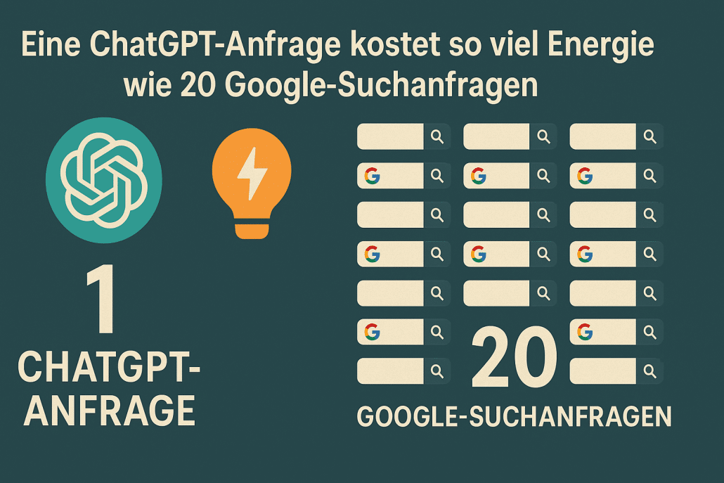 Chatbots verbrauchen deutlich mehr Energie als Suchmaschinen