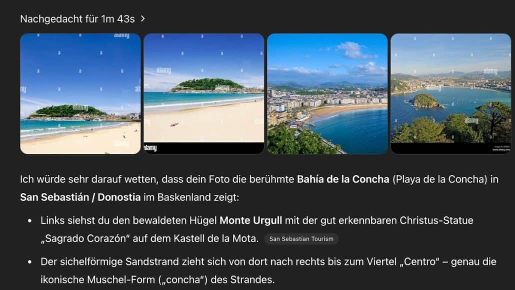 Das Ergebnis stimmt zu 100% – in diesem Fall