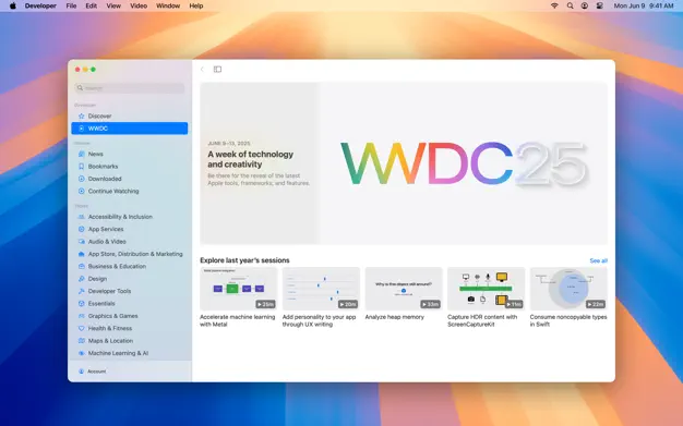 wwdc2025 app
