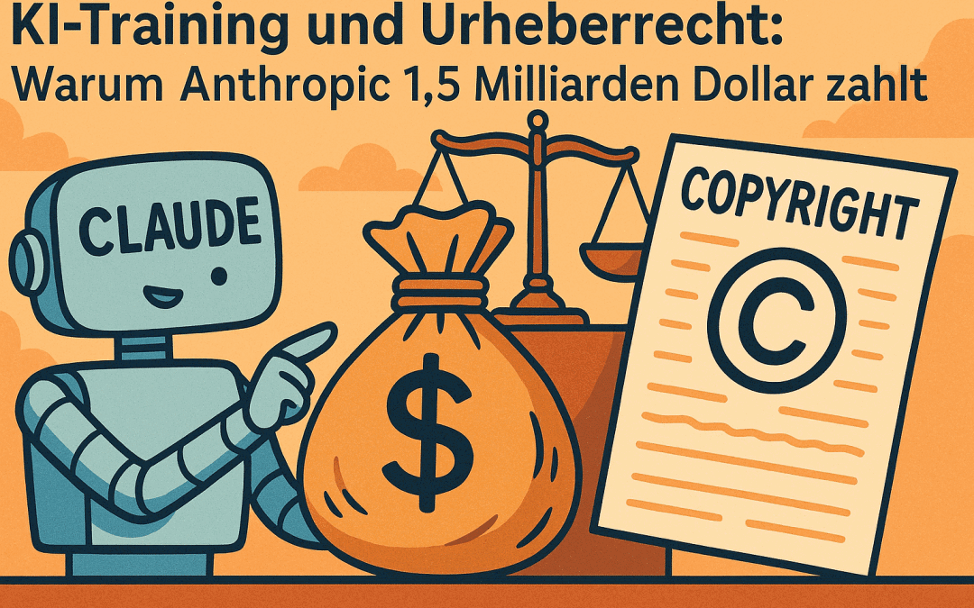 KI-Training und Urheberrecht: Warum Anthropic 1,5 Milliarden Dollar zahlt