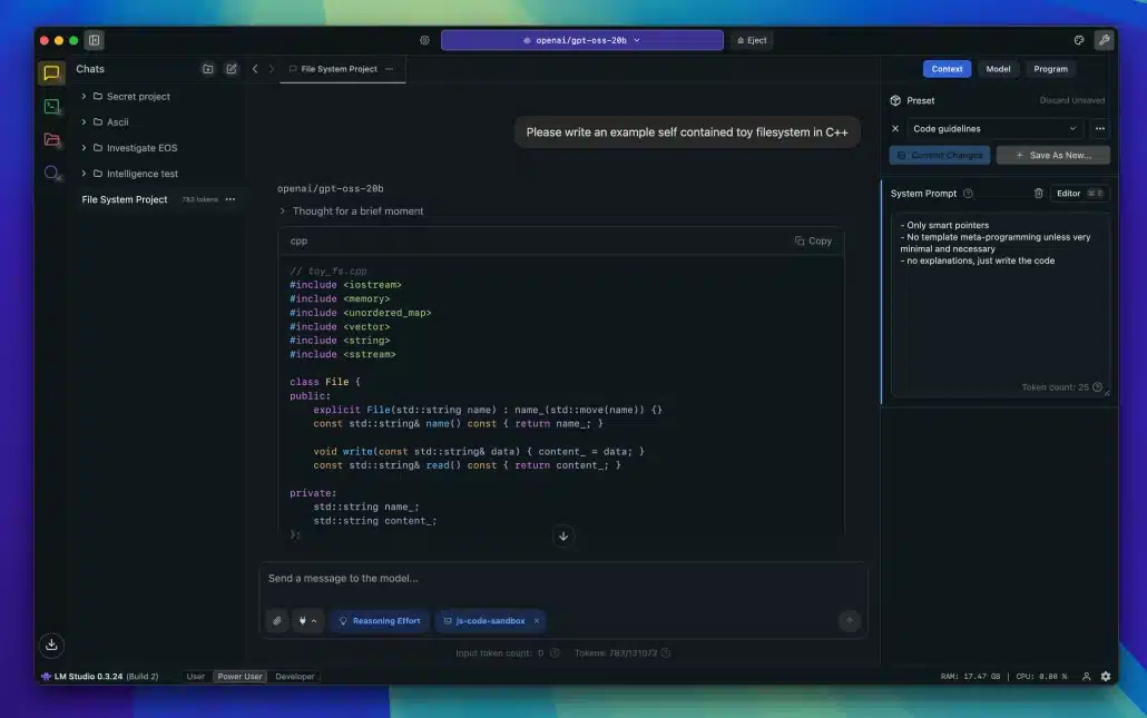 LM Studio erlaubt den Einsatz von LLM-Modellen auf dem eigenen PC