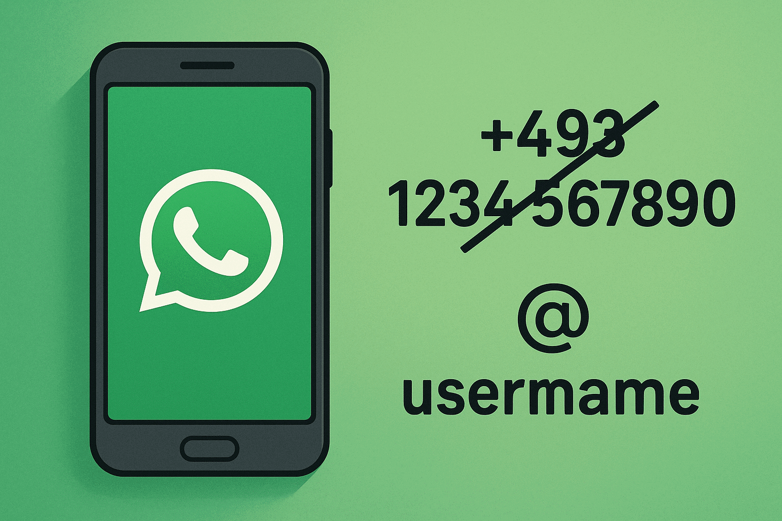 WhatsApp Kontaktinformation auf einem Smartphone