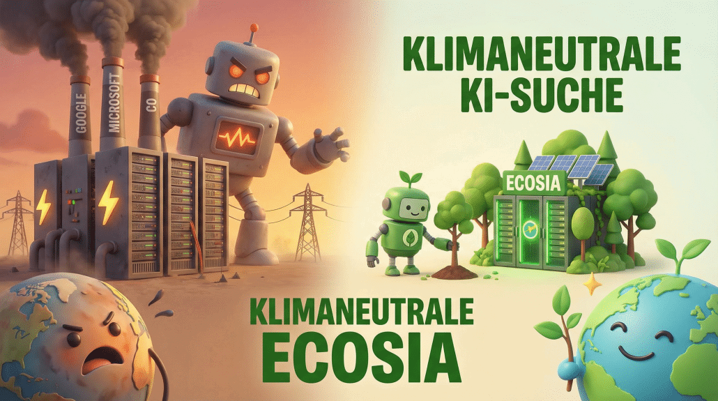 Klimaneutrale Suche mit Ecosia und Robotern