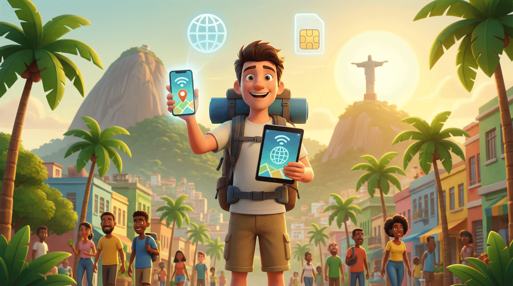 Wer gerne reist ist, etwa nach Brasilien, ist gut beraten, sich rechtzeitig mit einem guten Mobiltarif zu versorgen - danke eSIM heute sehr einfach