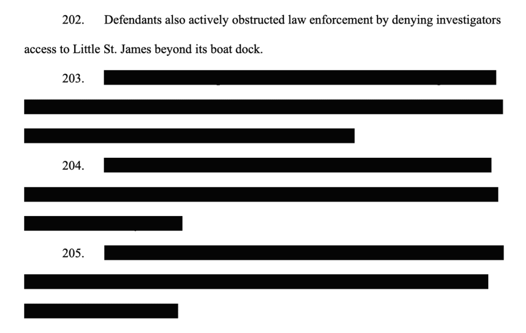 Gerichtsdokument über Zugangsverweigerung zu Grundstücken